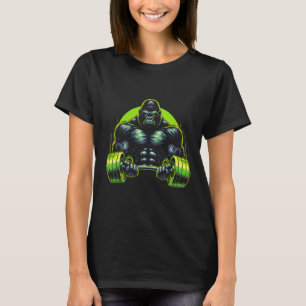 Gorilla Monkey Gym Wear Bodybuilding Workout Motiv T-Shirt