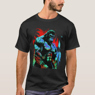Gorilla Muscles Beach Workout Bodybuilding Gym Bea T-Shirt