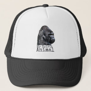 Gorilla - My Spirit Animal.  Cool Graphic & Quote Trucker Hat