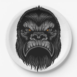Gorilla Paper Plate