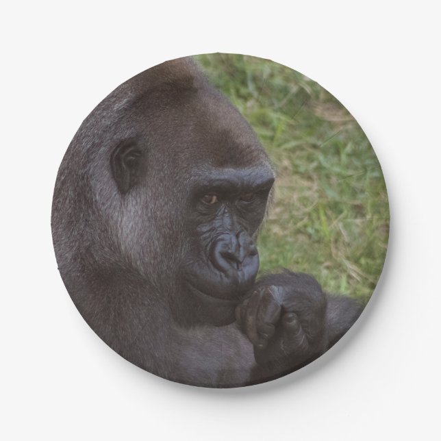 Gorilla Paper Plate (Front)
