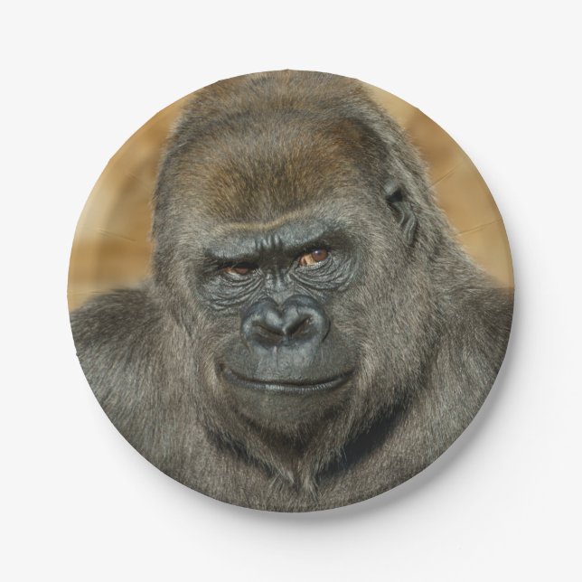 Gorilla Paper Plate (Front)