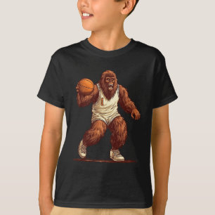 Gorilla Playing Basketball Fun Gorilla Basketball T-Shirt