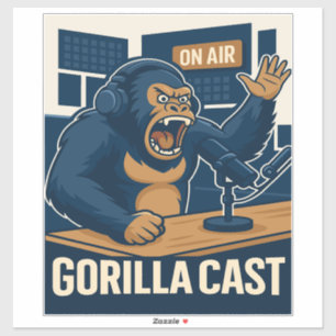 Gorilla Podcast on Air Studio Funny Podcaster