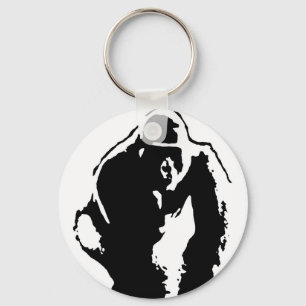 Gorilla Pop Art Keychain