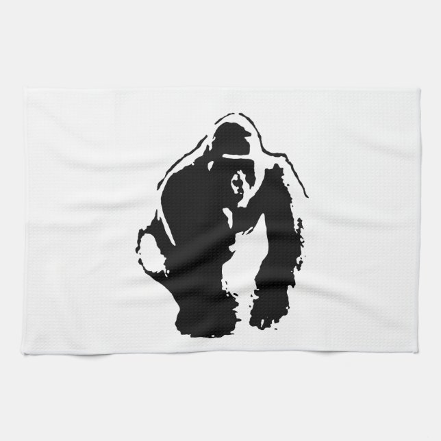 Gorilla Pop Art Kitchen Towel (Horizontal)