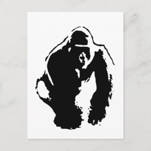 Gorilla Pop Art Postcard