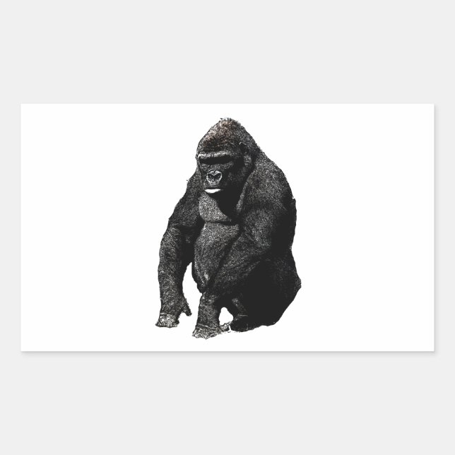Gorilla Pop Art Sticker (Front)