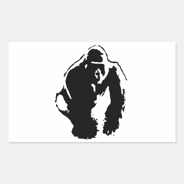 Gorilla Pop Art Sticker (Front)