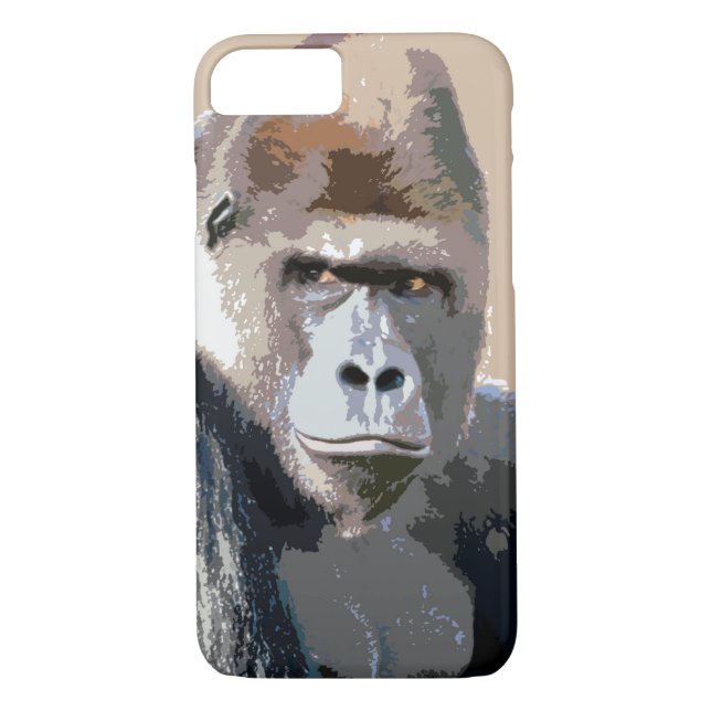 Gorilla Portrait iPhone 7 Case (Back)