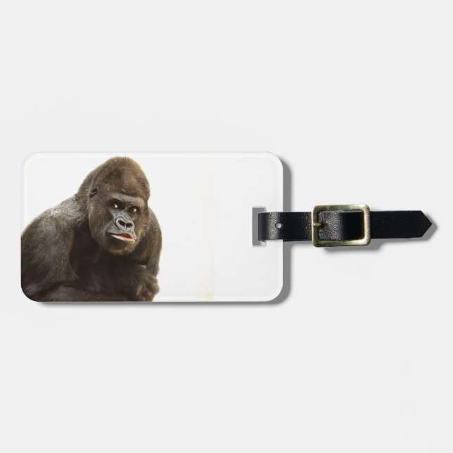 Gorilla Pout Luggage Tag (Front Horizontal)