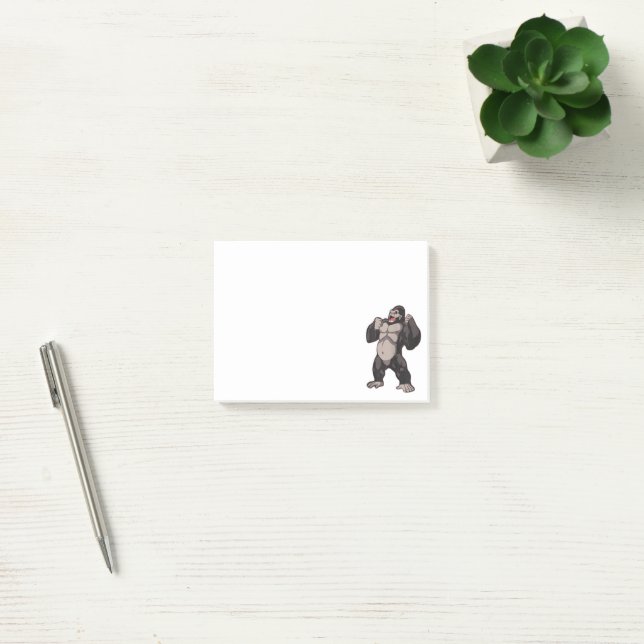 Gorilla Roaring Ape Monkey Post-it Notes (Office)