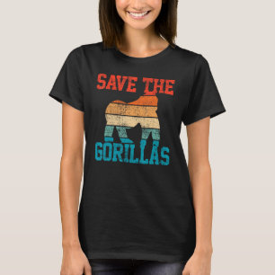 Gorilla Save The Gorillas Rainforest Vintage T-Shirt
