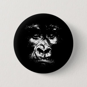 Gorilla Shadows 2 Inch Round Button