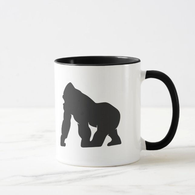 Gorilla silhouette mug (Right)