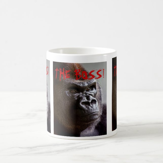 Gorilla Silverback The Boss Coffee Mug (Center)