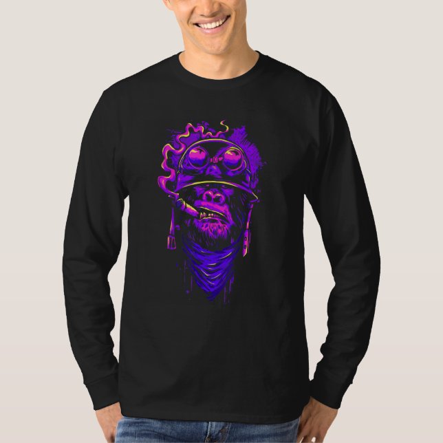 Gorilla Smoking T-Shirt (Front)