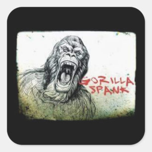 Gorilla Spank Angry Gorilla Sticker