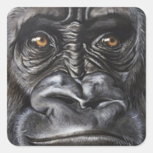 Gorilla Square Sticker