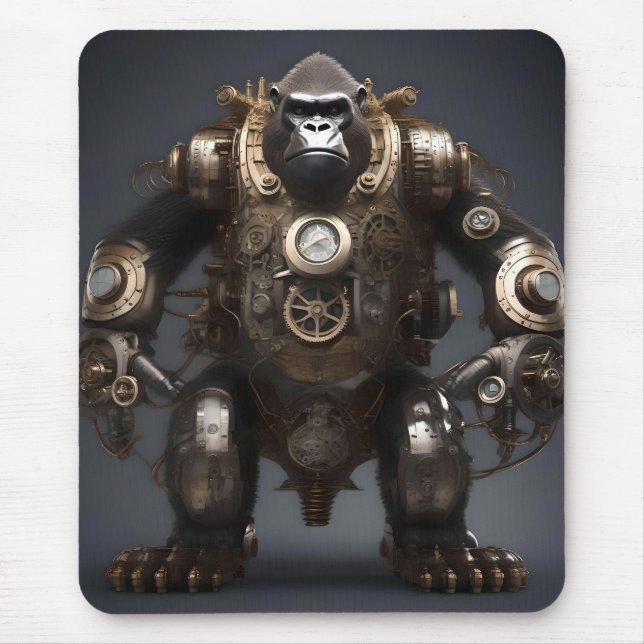 Gorilla Steampunk, Mouse Pad (Front)