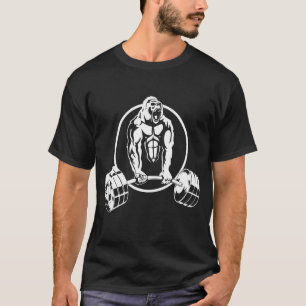 Gorilla Strength Weight Lifter Gym Body Builder T-Shirt