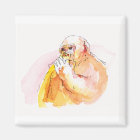 Gorilla sucking fingers Magnet 指しゃぶりのゴリラマグネット