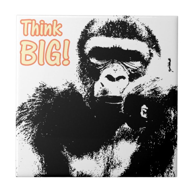 Gorilla Think Big Tile (Front)