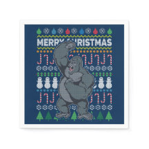 Gorilla Ugly Christmas Sweater Wildlife Series