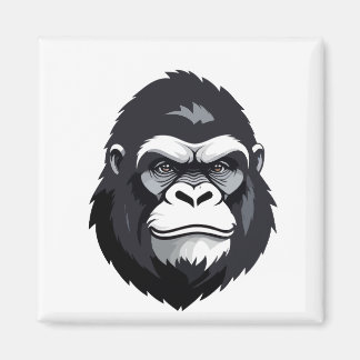 Gorilla Vector Art Animal Modern Urban Graphic  Magnet