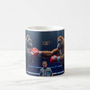 Gorilla vs. Orangutan Boxing Coffee Mug