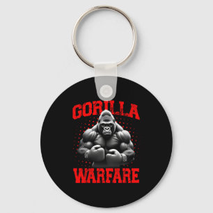 Gorilla Warfare Ape Boxing Muscular Gorilla Boxer Keychain