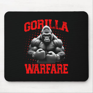 Gorilla Warfare Ape Boxing Muscular Gorilla Boxer Mouse Pad