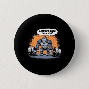 Gorilla Weightlifting Fitness Gym Training Bodybui 2 Inch Round Button