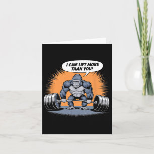 Gorilla Weightlifting Fitness Gym Training Bodybui Card