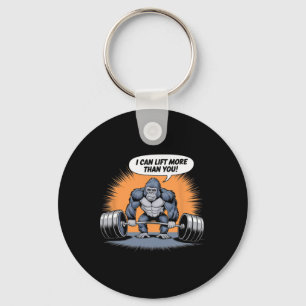 Gorilla Weightlifting Fitness Gym Training Bodybui Keychain