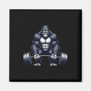 Gorilla Weightlifting Fitness Gym Training Bodybui Magnet