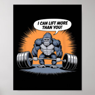 Gorilla Weightlifting Fitness Gym Training Bodybui Poster