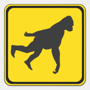 Gorilla Xing! Square Sticker