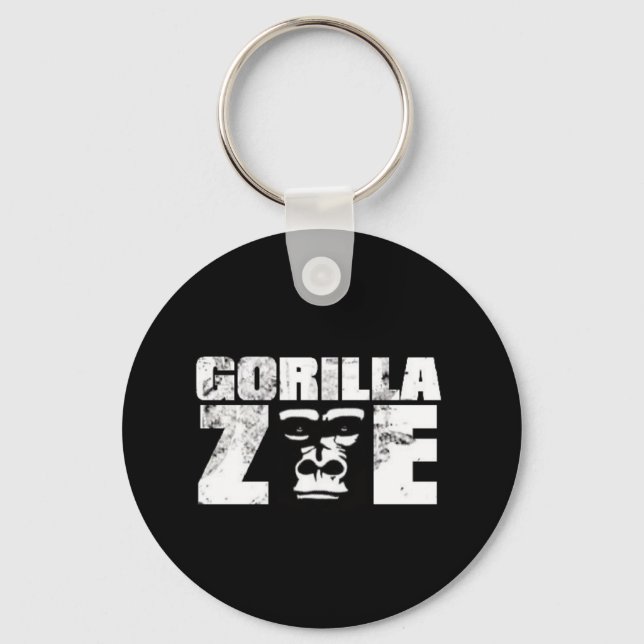 Gorilla Zoe Keychain - Logo (Front)