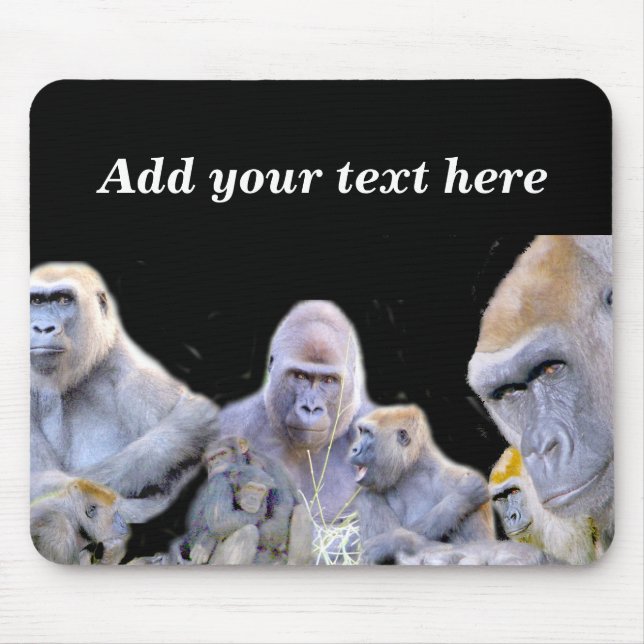 Gorillas & Chimpanzees_ Mouse Pad (Front)