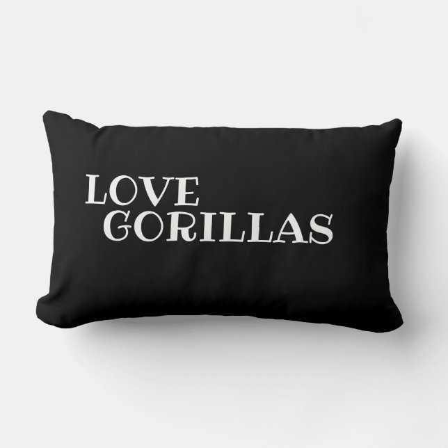 GORILLAS LUMBAR PILLOW (Front)