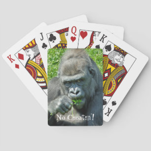 GORILLAS PLAYING CARDS