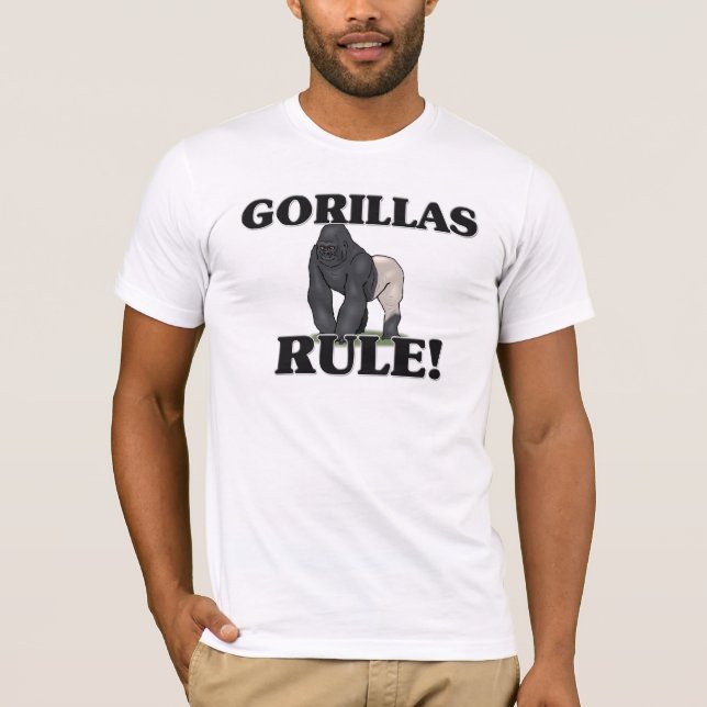 GORILLAS Rule! T-Shirt (Front)