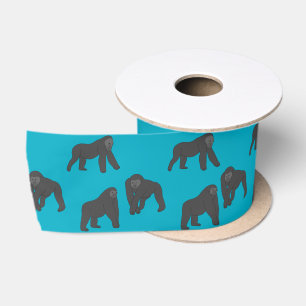 Gorillas Satin Ribbon