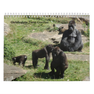 Gorille comme calendrier