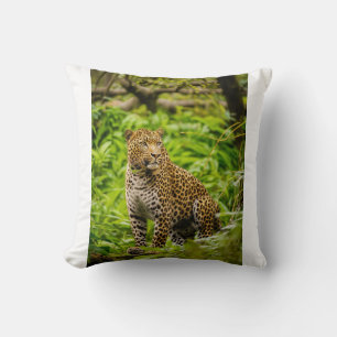 Gorilleopard – The Wild Fusion of Strength and Ste Throw Pillow