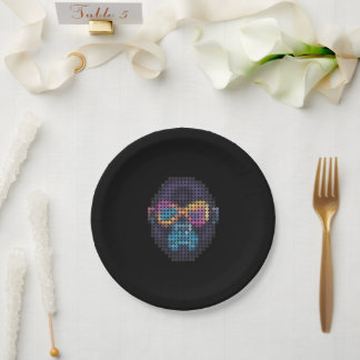 GORILLUMINATE D401 black Paper Plate