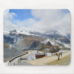 Gornergrat station in Switzerland Mouse Pad