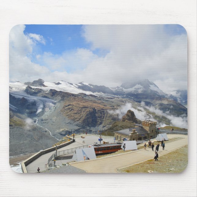 Gornergrat station in Switzerland Mouse Pad (Front)