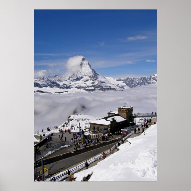 Gornergrat Station in Switzerland Poster (Front)